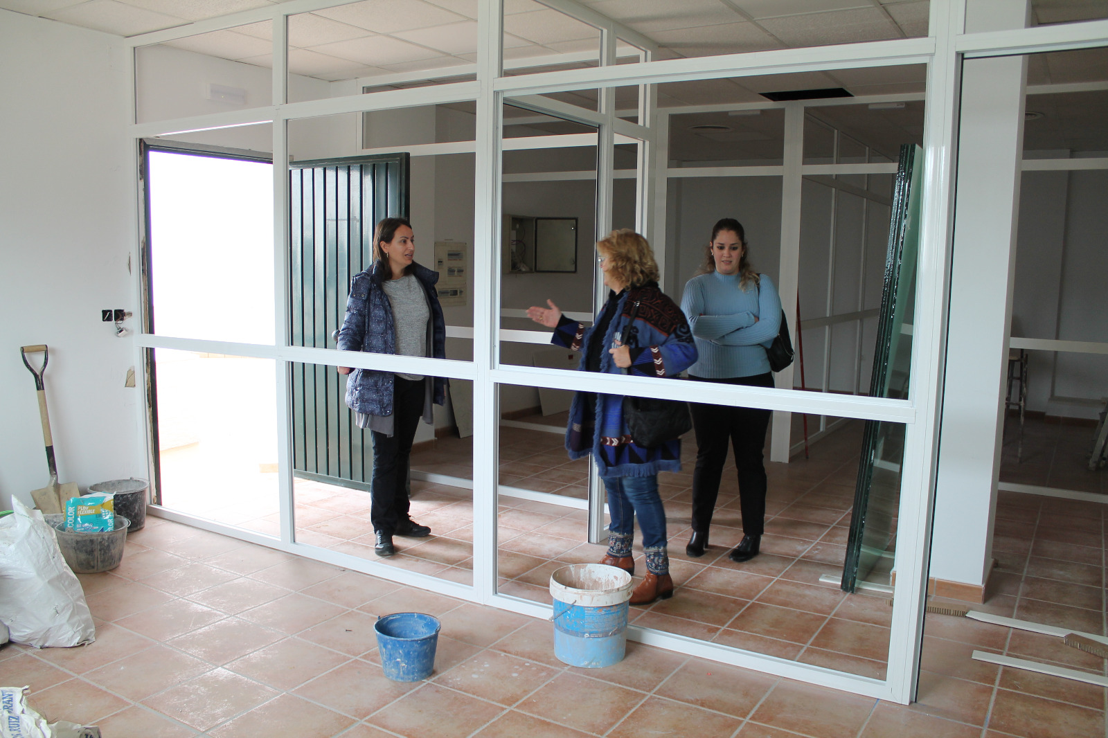 La alcaldesa visita varias obras municipales