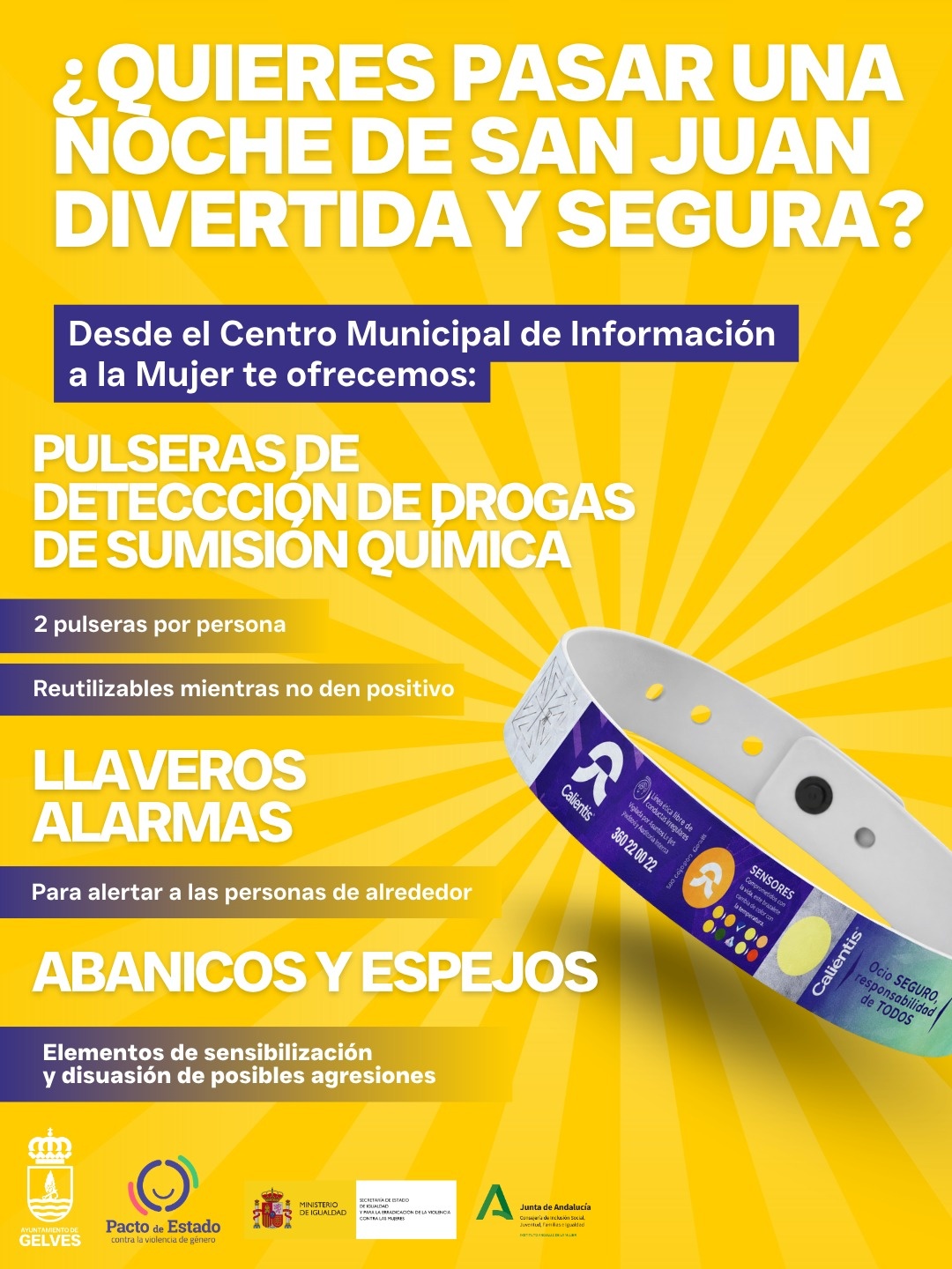 imagen pulseras de deteccción IGUALDAD