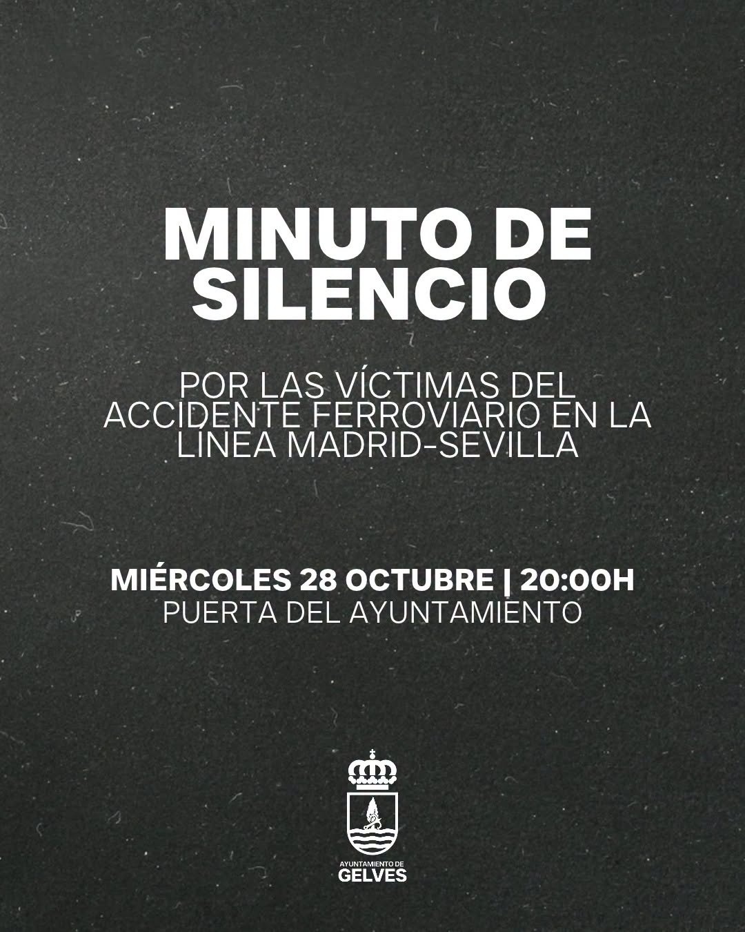 minuto de silencio accidente trenes