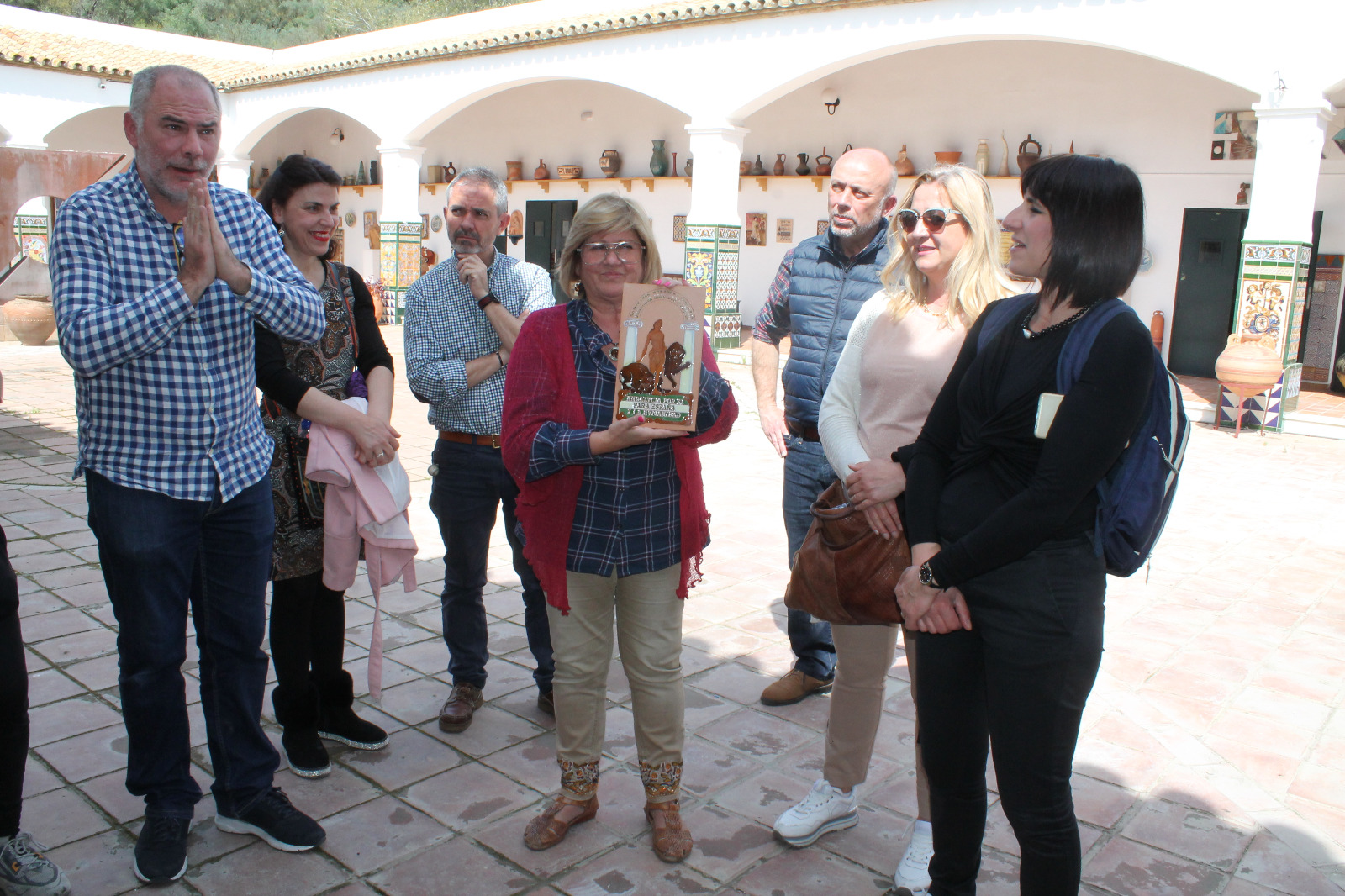 recepcion alcaldesa italianos dentro