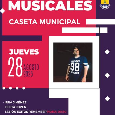 CARTEL ACTUACIONES MUSICALES 28 agosto 2025