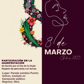 CARTEL MANIFESTACION 8 MARZO GELVES