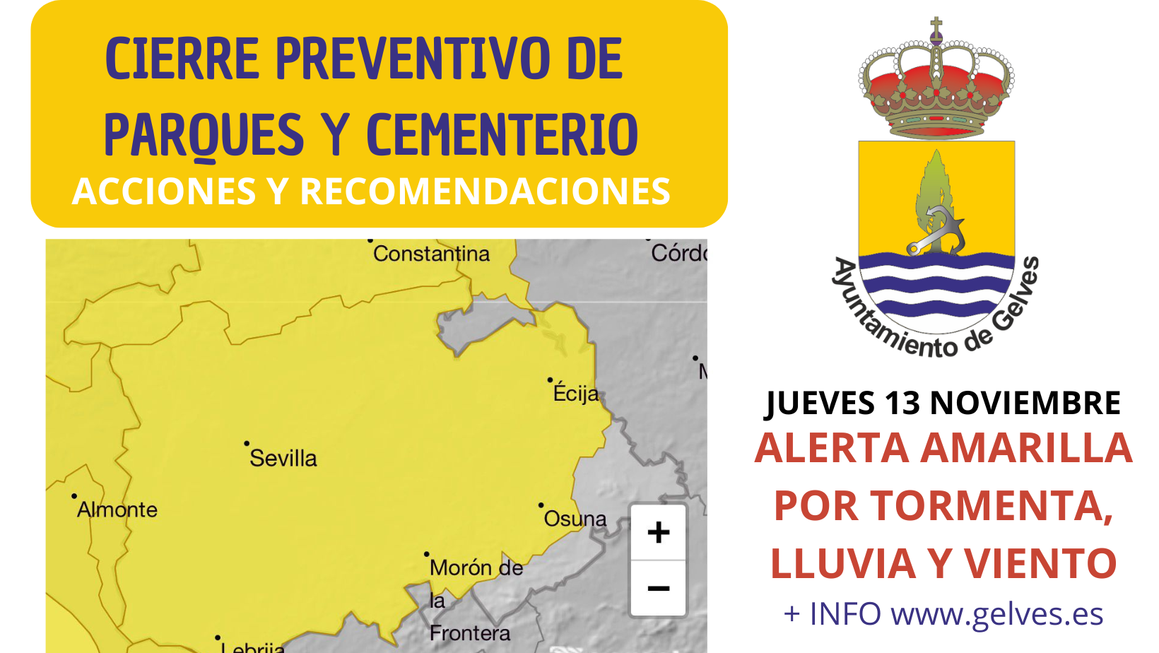 CIERRE PREVENTIVO DE PARQUES, INSTALACIONES DEPORTIVAS Y CEMENTERIO