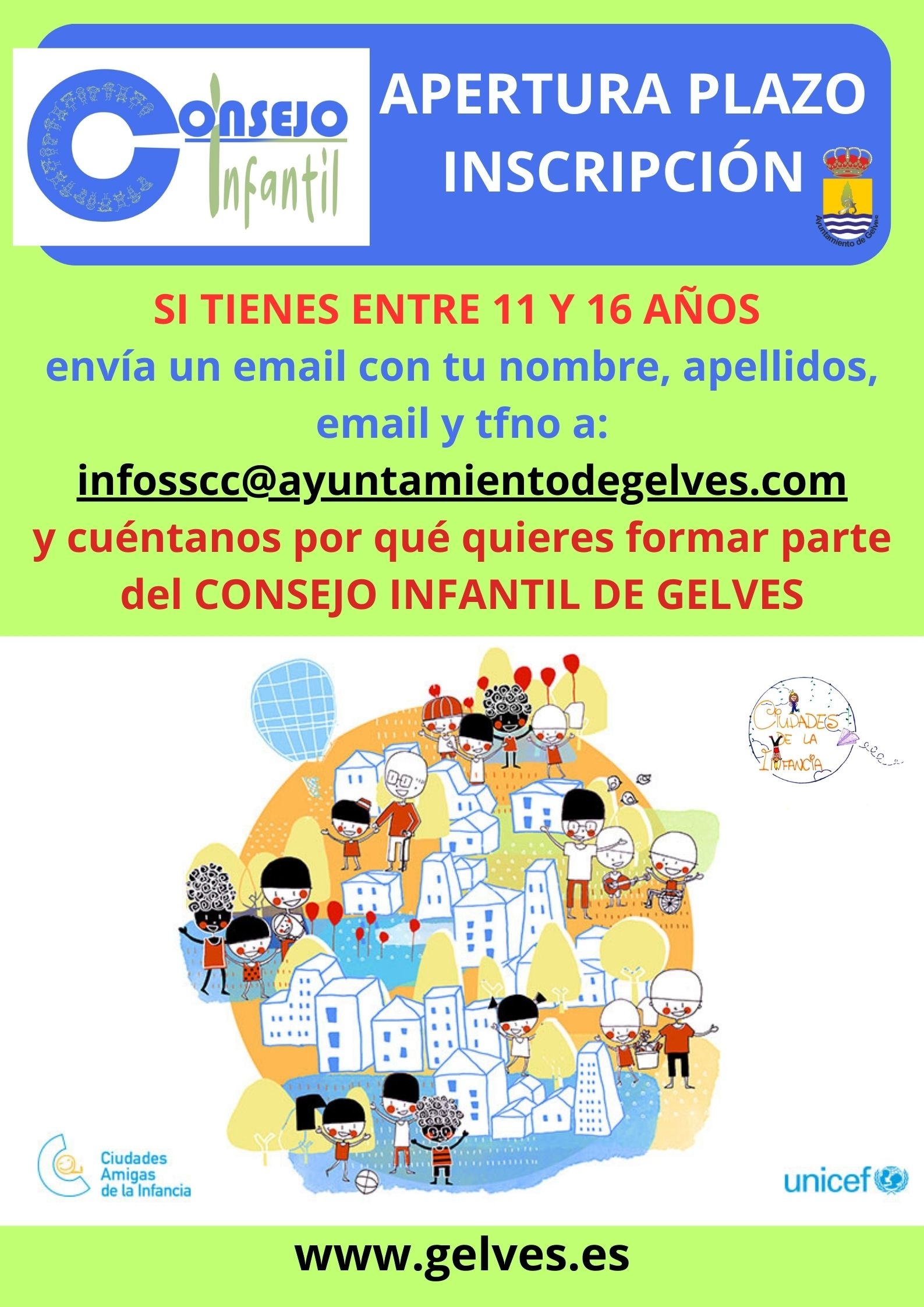 cartel consejo infantil