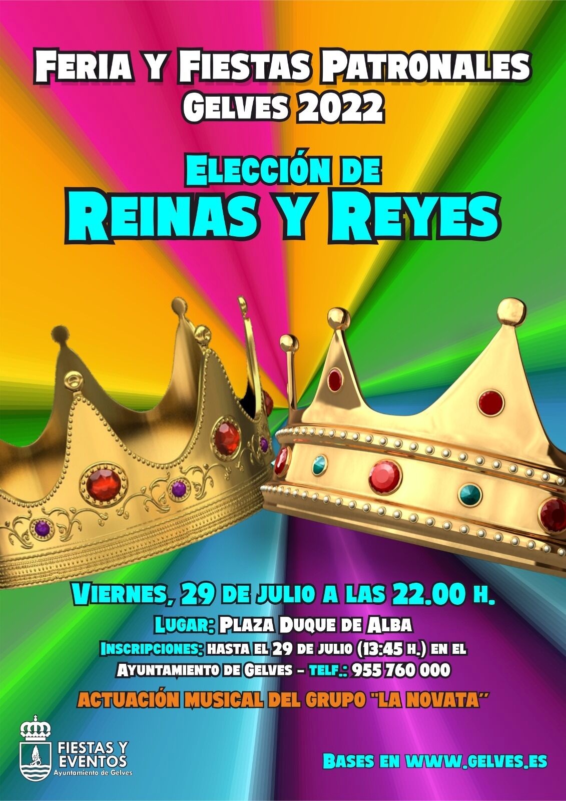 cartel eleccion reinas y reyes 2022