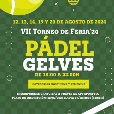 cartel torneo padel feria gelves 24