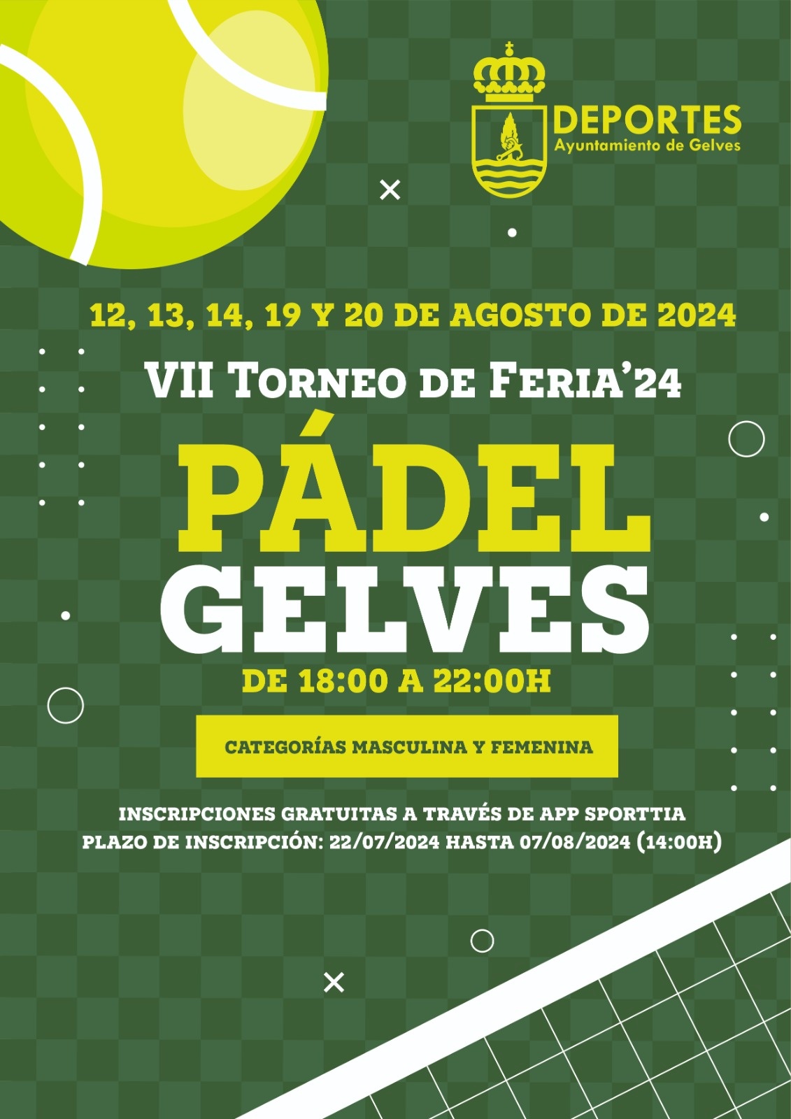 cartel torneo padel feria gelves 24