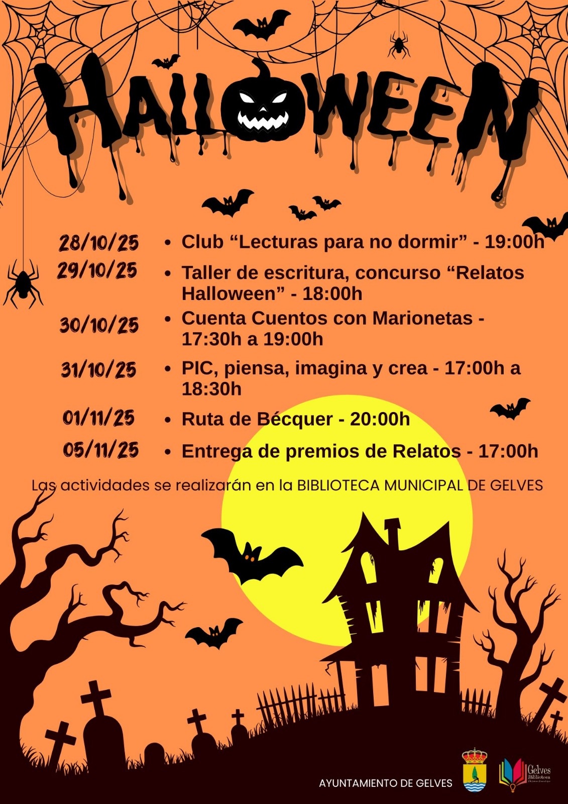 halloween cambios 2025 gelves